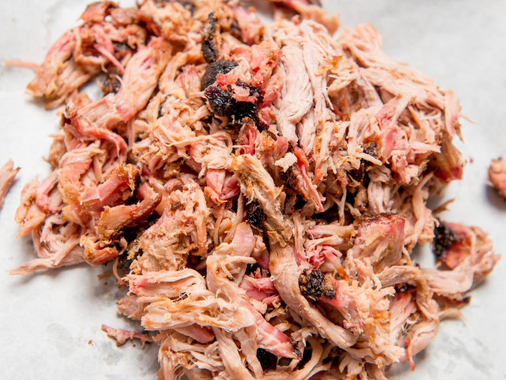 Veterans barbecue pulled pork